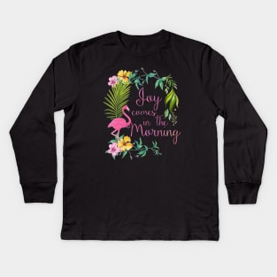 Bible Psalm Joy Kids Long Sleeve T-Shirt